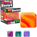 NeeDoh Nice Cube Swirl – Unique Marbled Swirl Squishy Stress & Fidget Cube | One-of-a-Kind Color Blend