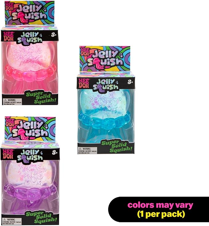 NeeDoh Jelly Squish – Shimmery Jellyfish Squishy Stress & Fidget Toy | Schylling