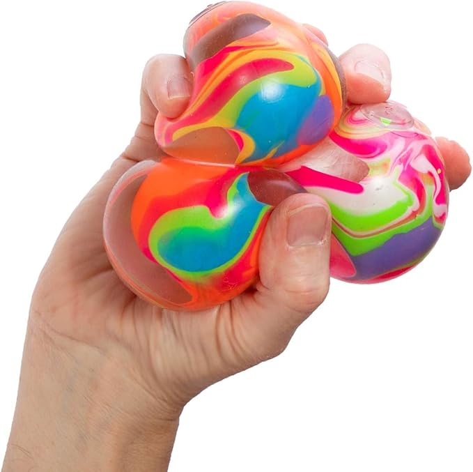 NeeDoh Marbleez – Rainbow Swirl Squishy Stress Ball & Fidget Toy | Schylling