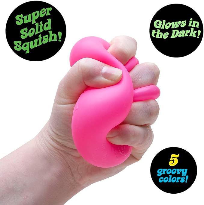 NeeDoh Nice Cube Glow – Glow-in-the-Dark Squishy Stress & Fidget Cube | Amazon #8 Squeeze Toy