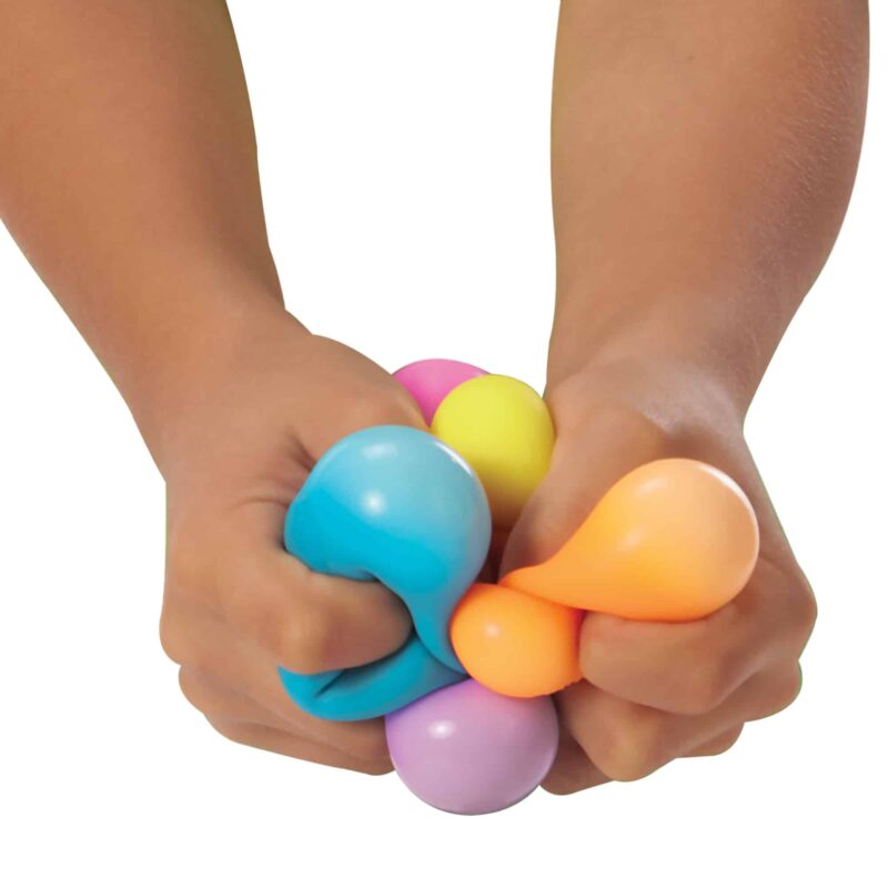 NeeDoh Rainboh – Rainbow 6-Pack Mini Squishy Fidget Toy Set with Storage Case | All 6 Colors
