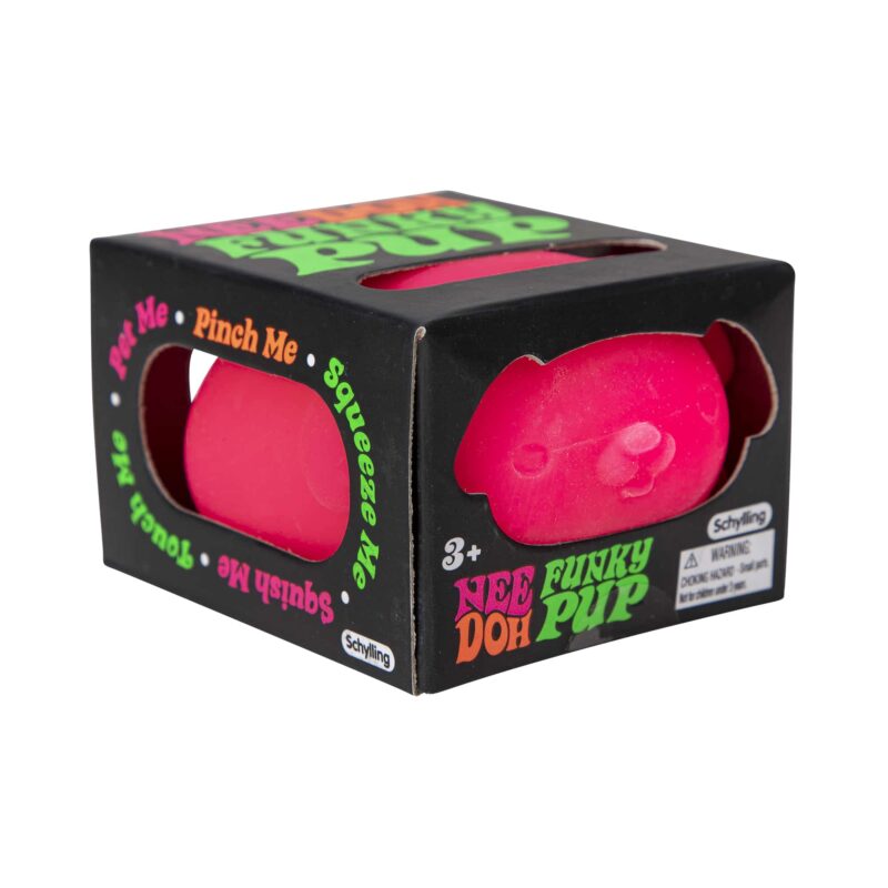 NeeDoh Funky Pup – Squishy Dog Stress & Fidget Toy | 4 Neon Colors to Choose From